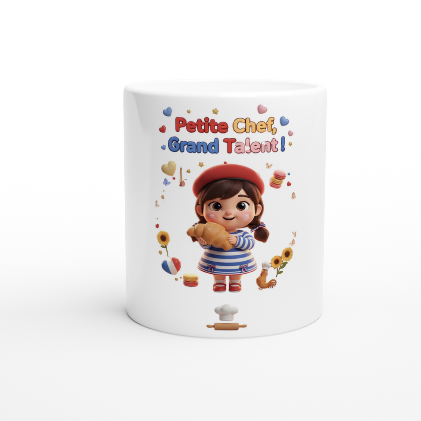 Mug en céramique petite chef grand talent  de 325 ml (11 oz)
