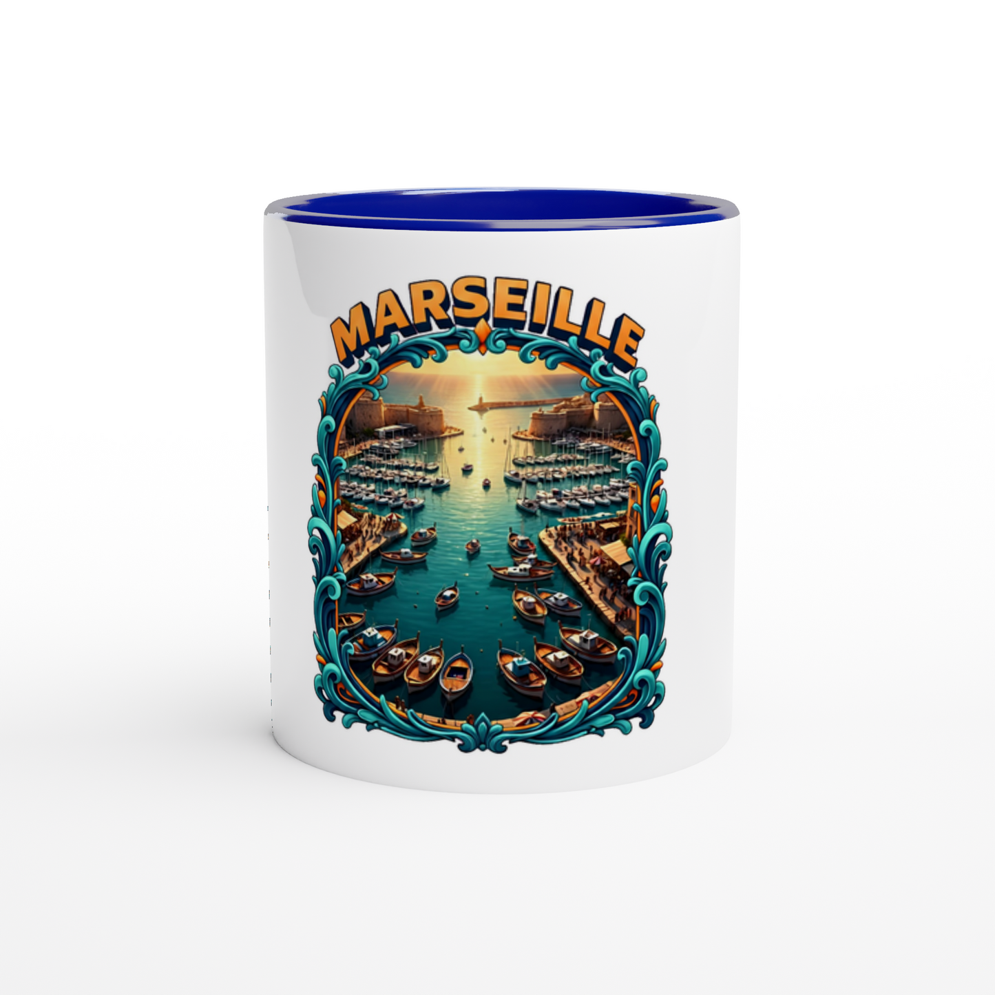 Mug en céramique des villes de France   Marseille  de 325 ml (11 oz)