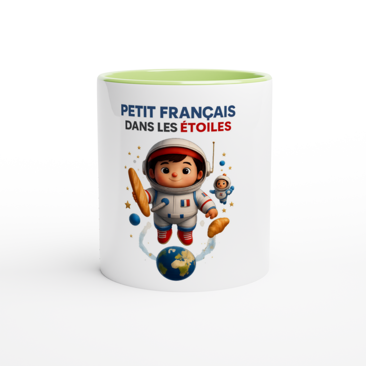 Mug en céramique petit Français dans les étoiles  de 325 ml (11 oz)