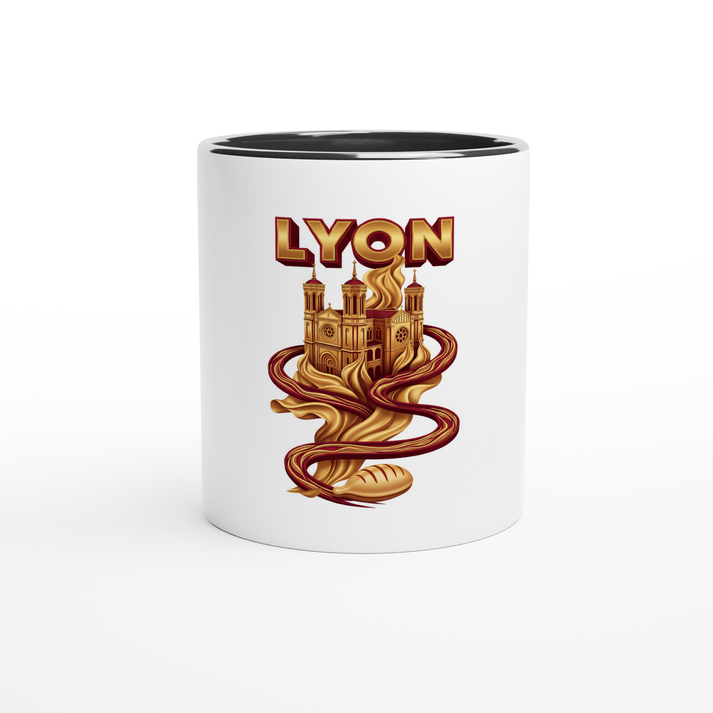 Mug en céramique Lyon  ville France de 325 ml (11 oz)