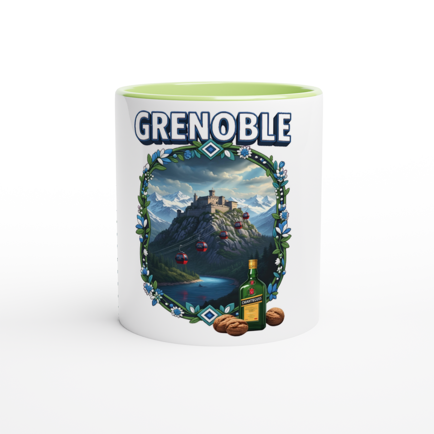 Mug en céramique Grenoble ville de France de 325 ml (11 oz)