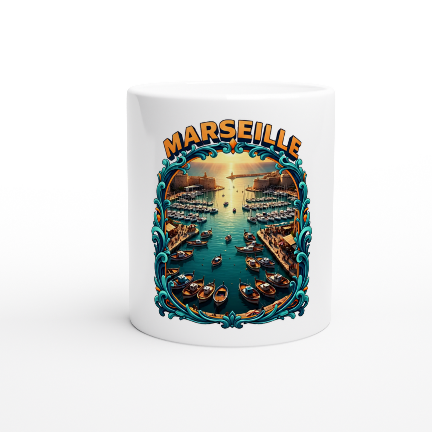 Mug en céramique des villes de France   Marseille  de 325 ml (11 oz)
