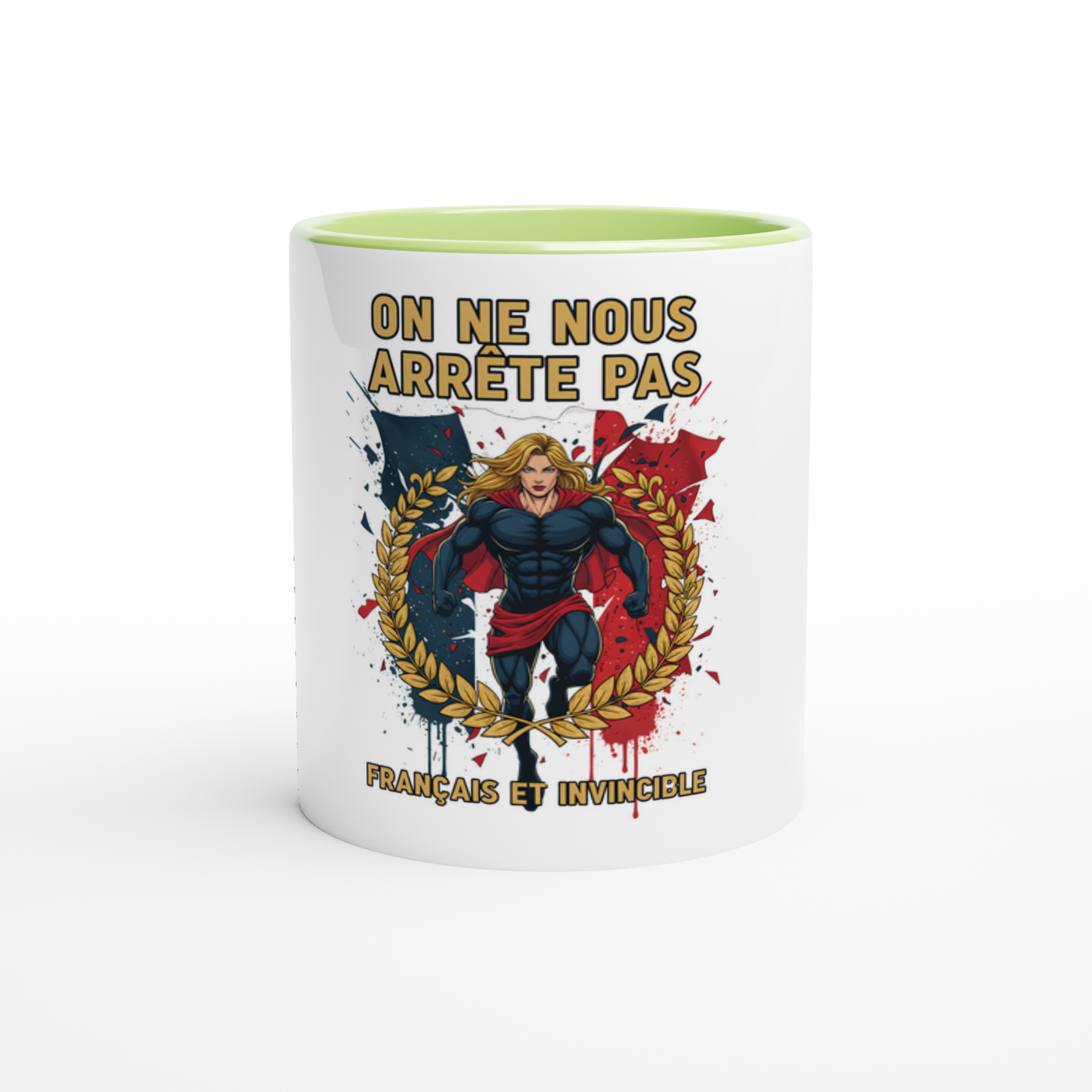 Mug en céramique on nous arrête pas  de 325 ml (11 oz)
