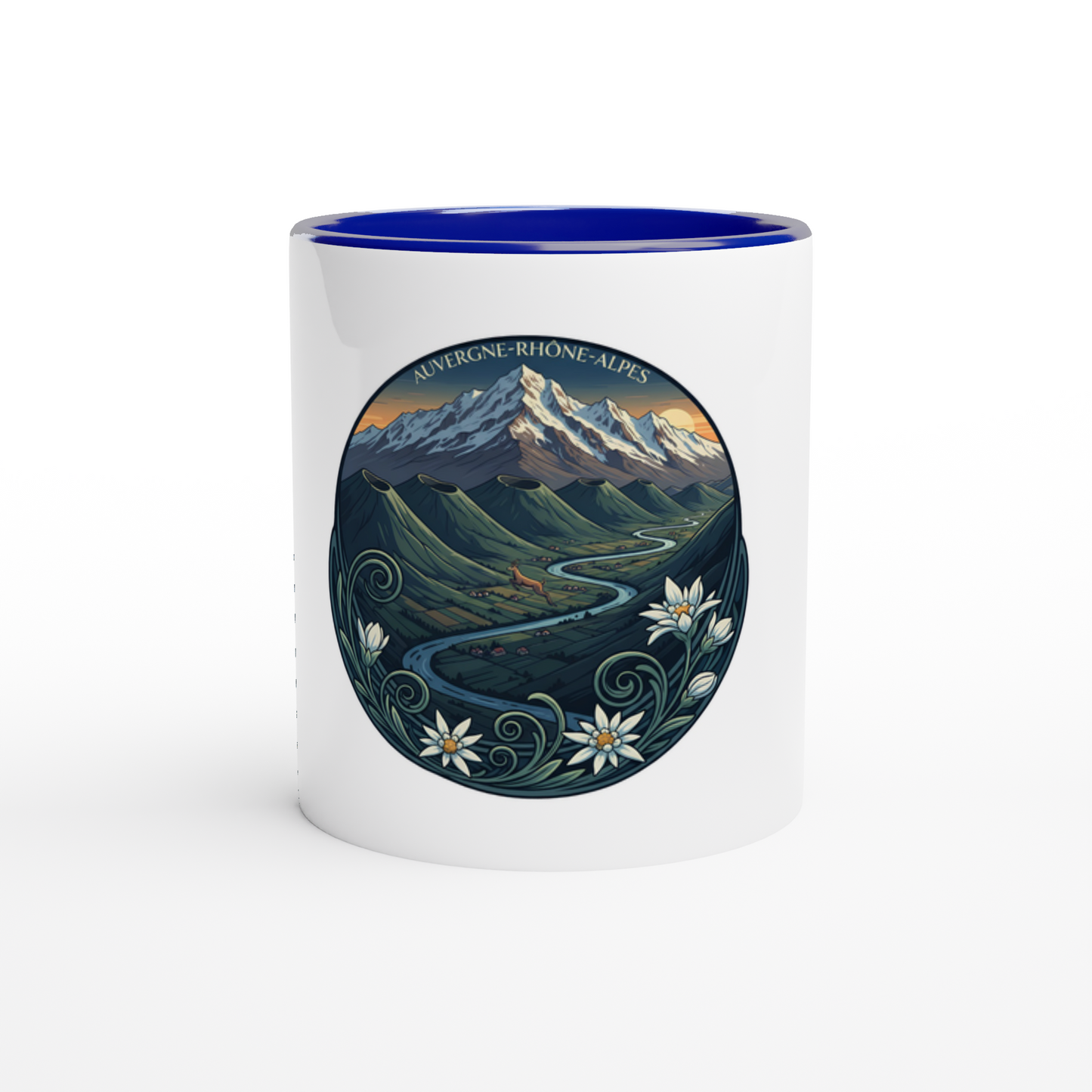 - Mug en céramiquee auvergne- Rhône- alpes  de 325 ml (11 oz)