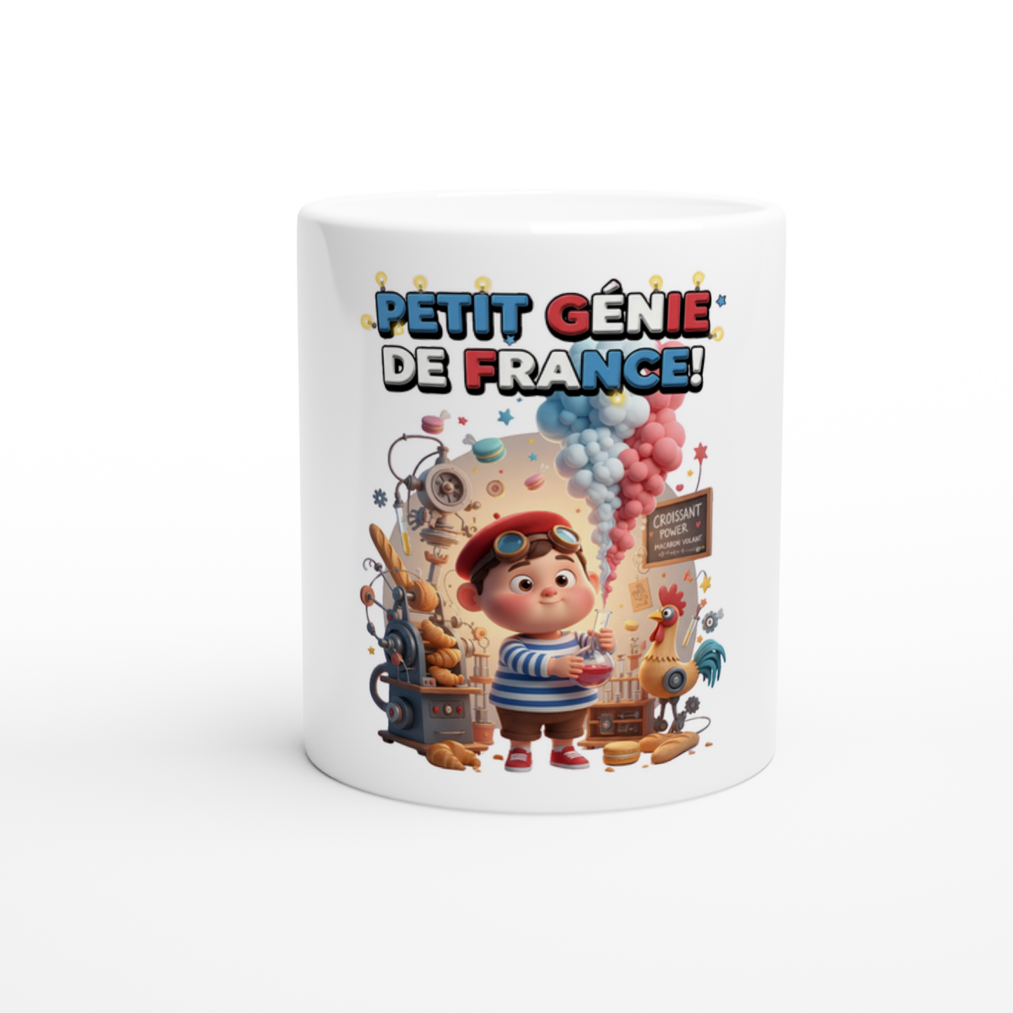 Mug en céramique petit génie Français de 325 ml (11 oz)