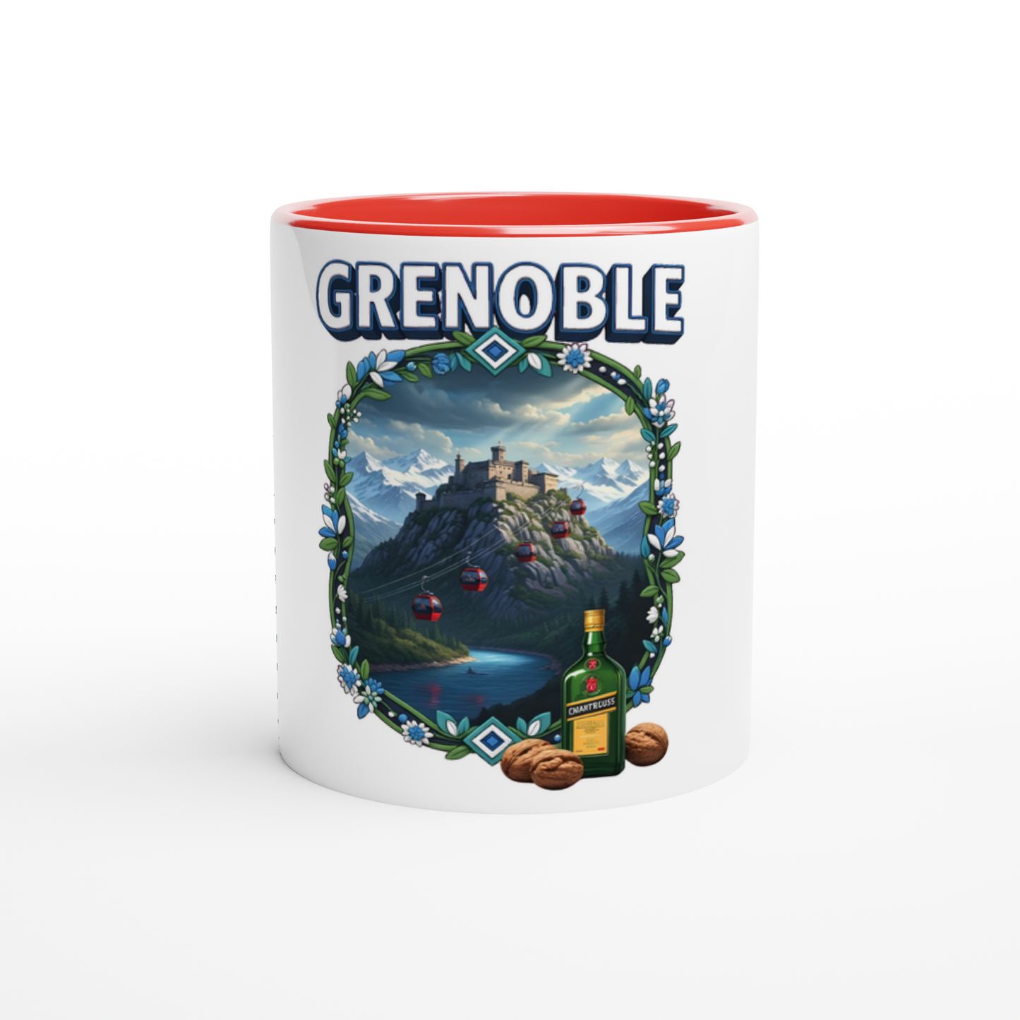 Mug en céramique Grenoble ville de France de 325 ml (11 oz)