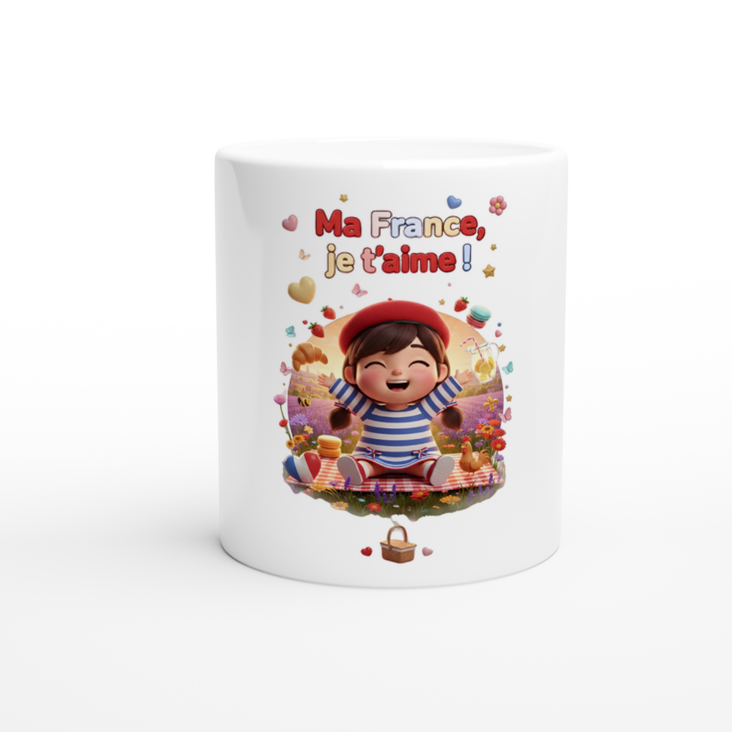Mug en céramique  ma France je t'aime de 325 ml (11 oz)