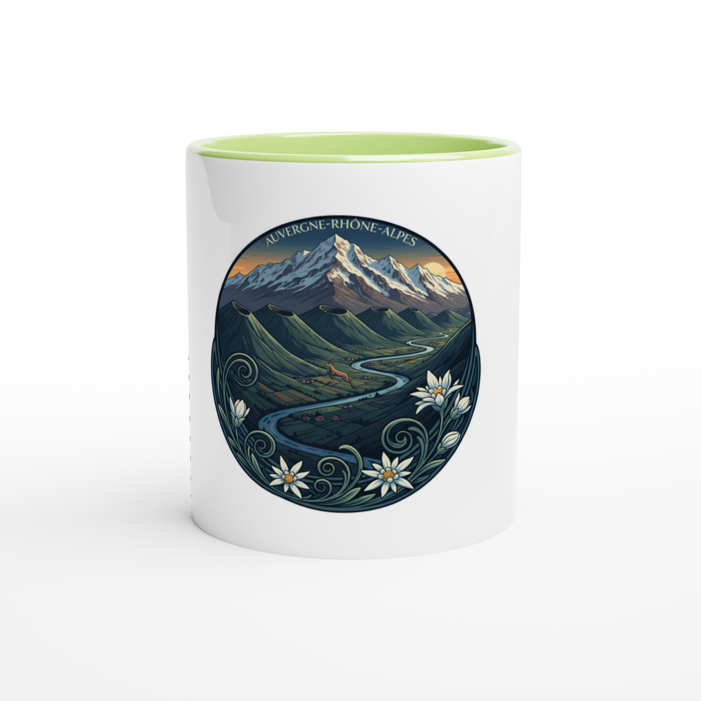 - Mug en céramiquee auvergne- Rhône- alpes  de 325 ml (11 oz)