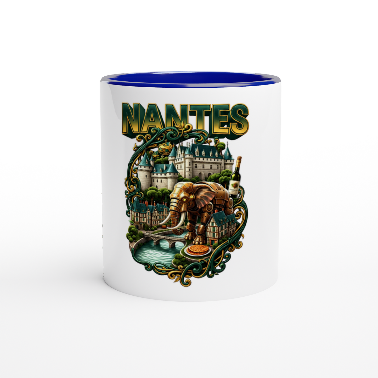 Mug en céramique Nantes ville de France  de 325 ml (11 oz)