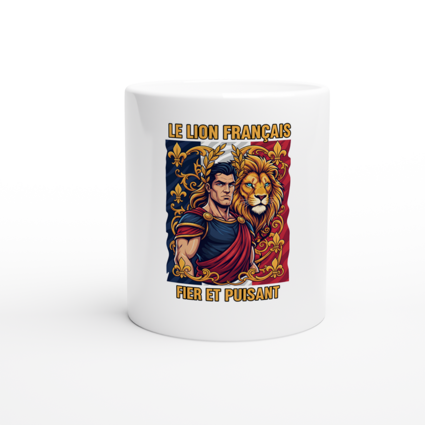 Mug en céramique   lion fort   de 325 ml (11 oz)