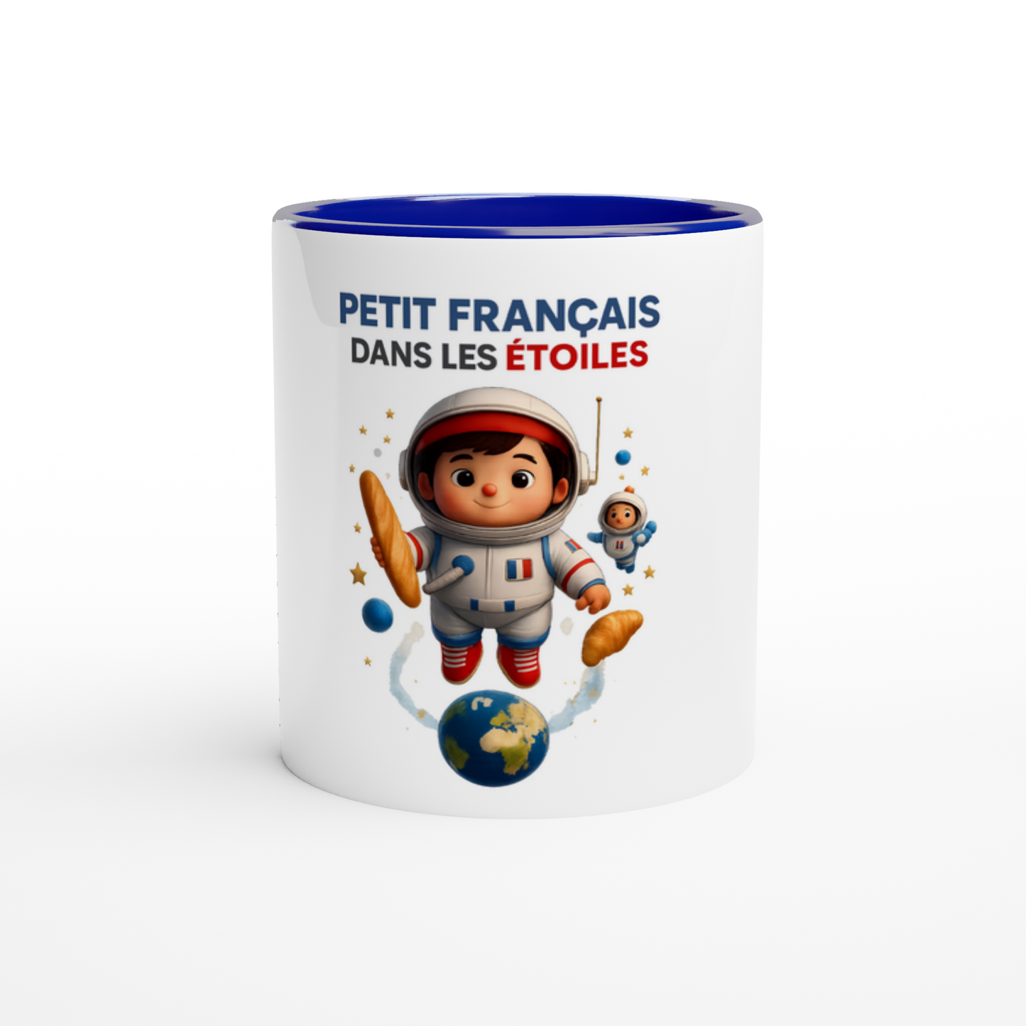 Mug en céramique petit Français dans les étoiles  de 325 ml (11 oz)