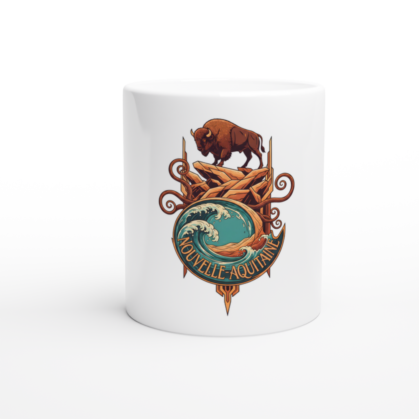 Mug en céramique nouvelle aquitaine   de 325 ml (11 oz)