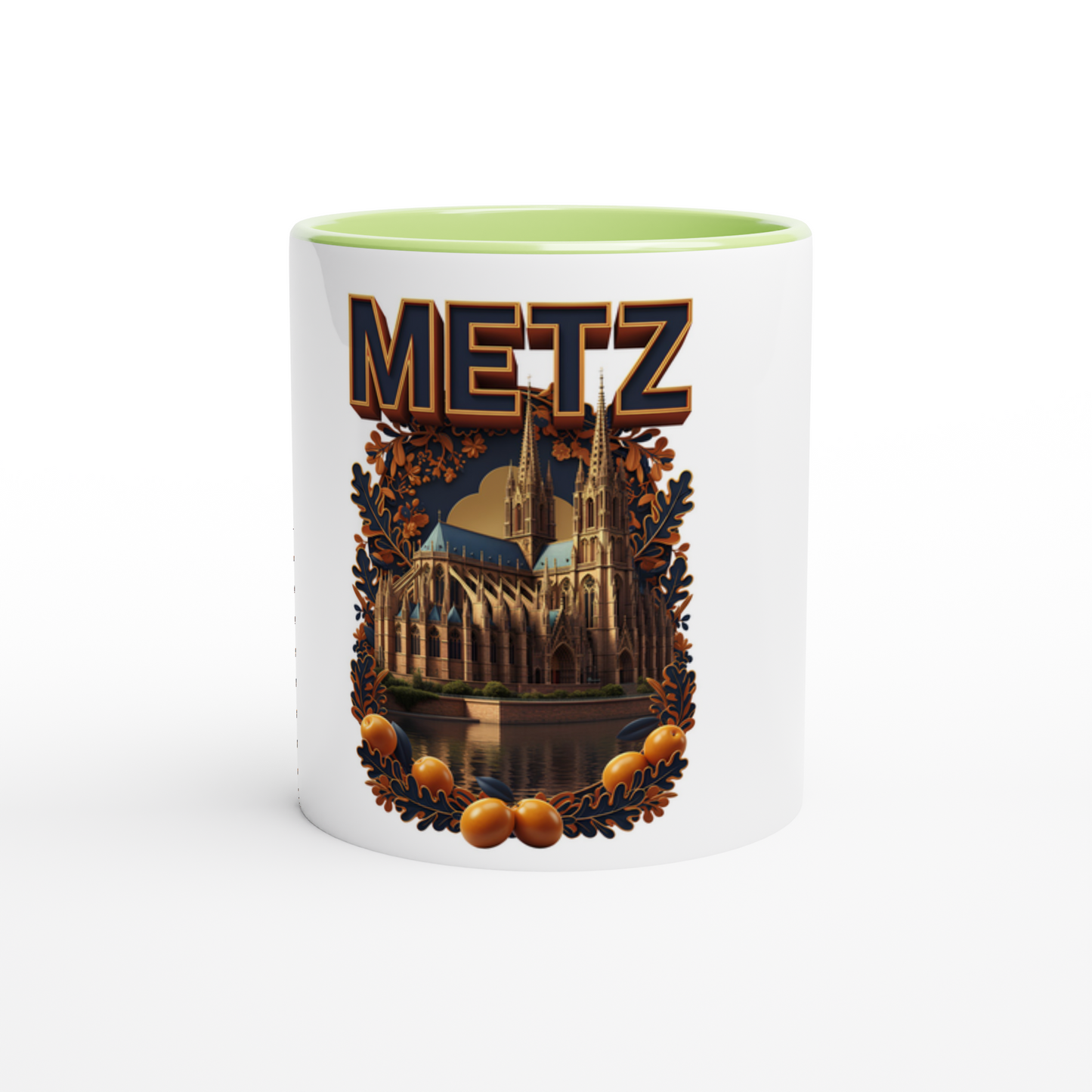 Mug en céramique Metz ville de France  de 325 ml (11 oz)