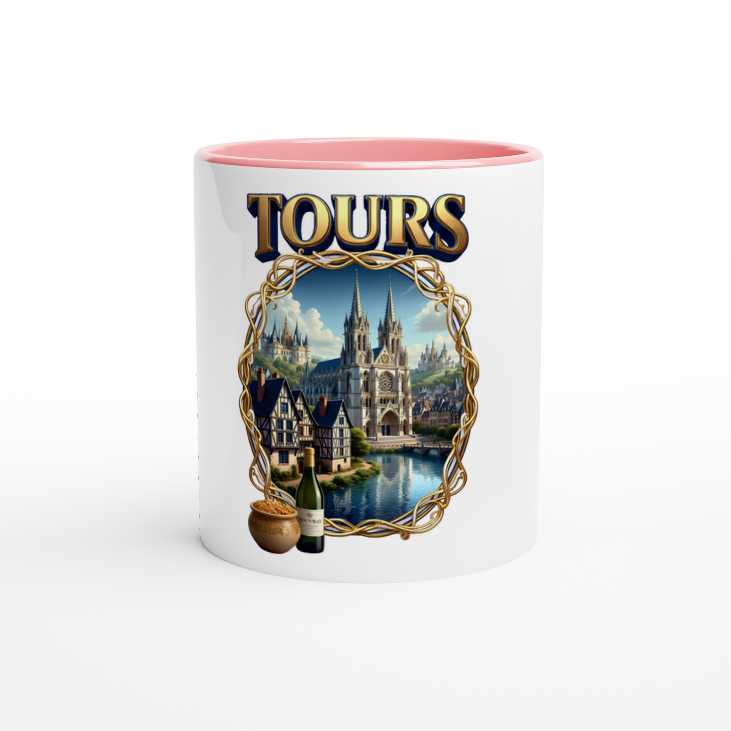 Mug en céramique Tours ville de France de 325 ml (11 oz)