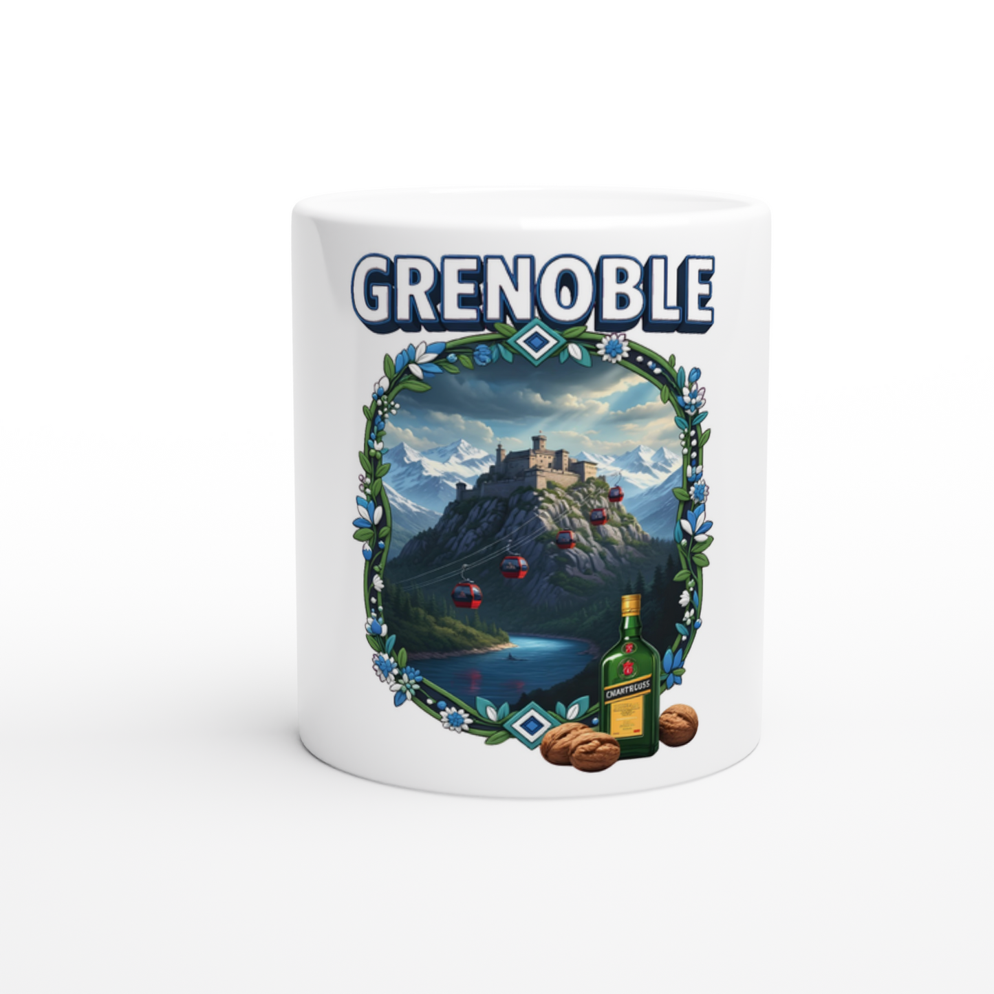 Mug en céramique Grenoble ville de France de 325 ml (11 oz)