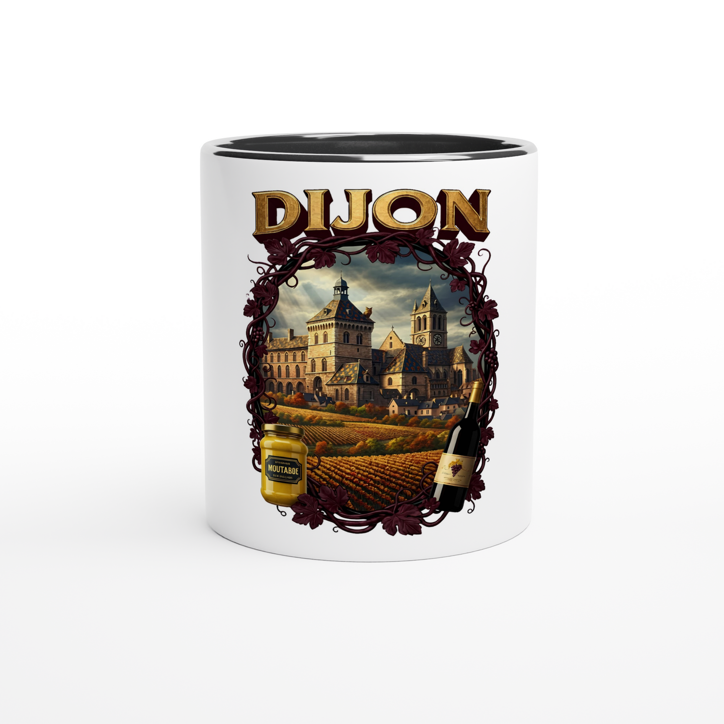 Mug en céramique Dijon ville de France   de 325 ml (11 oz)