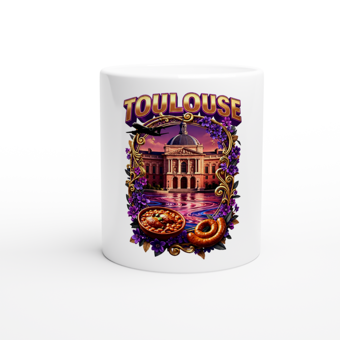 Mug en céramique Toulouse ville de France de 325 ml (11 oz)