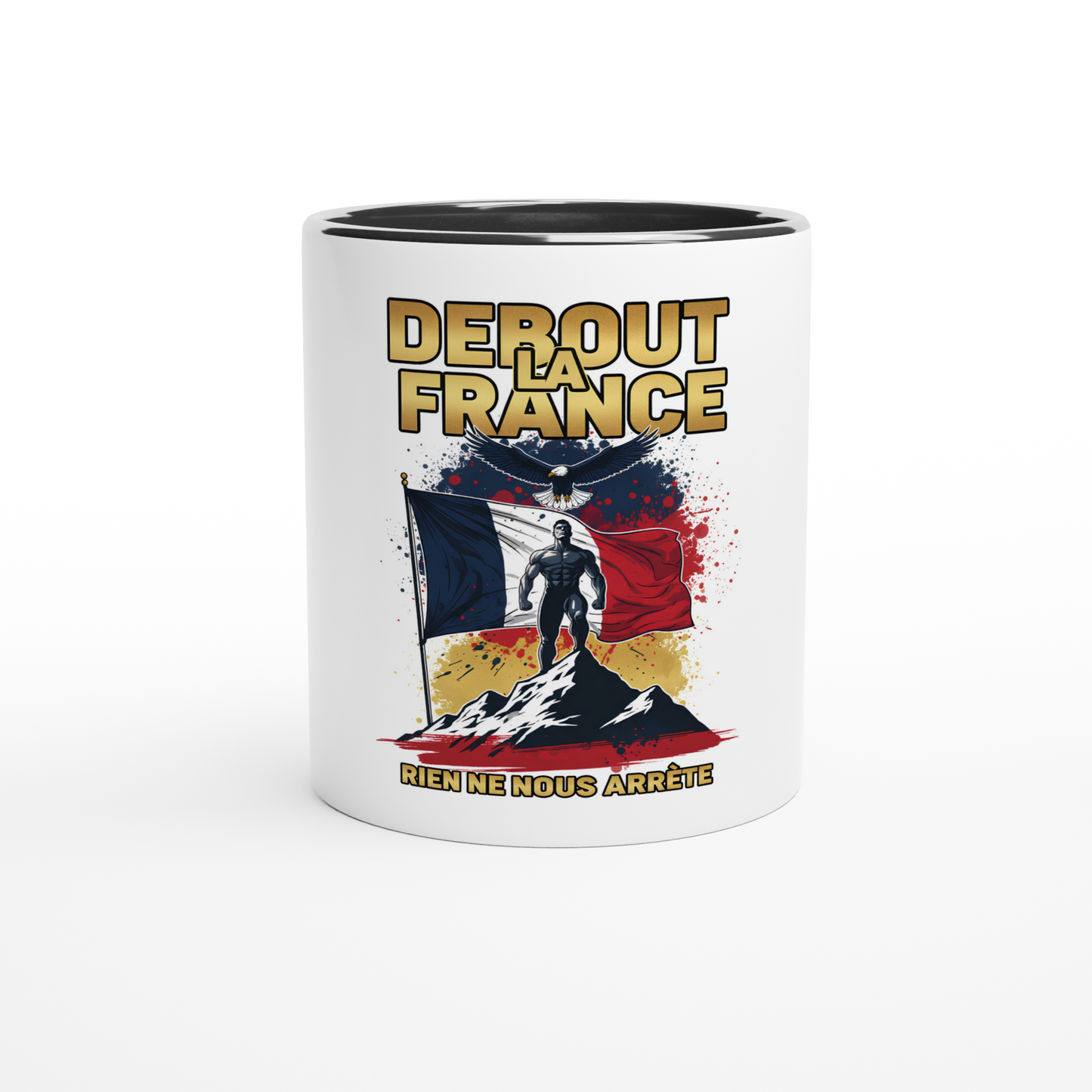 Mug en céramique debout la France  de 325 ml (11 oz)