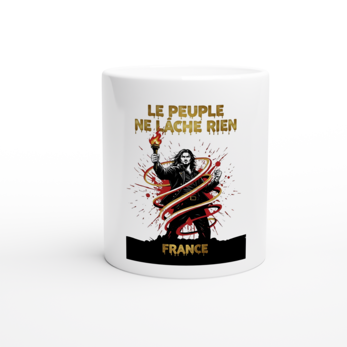 Mug en céramique le peuple lâche rien de 325 ml (11 oz)