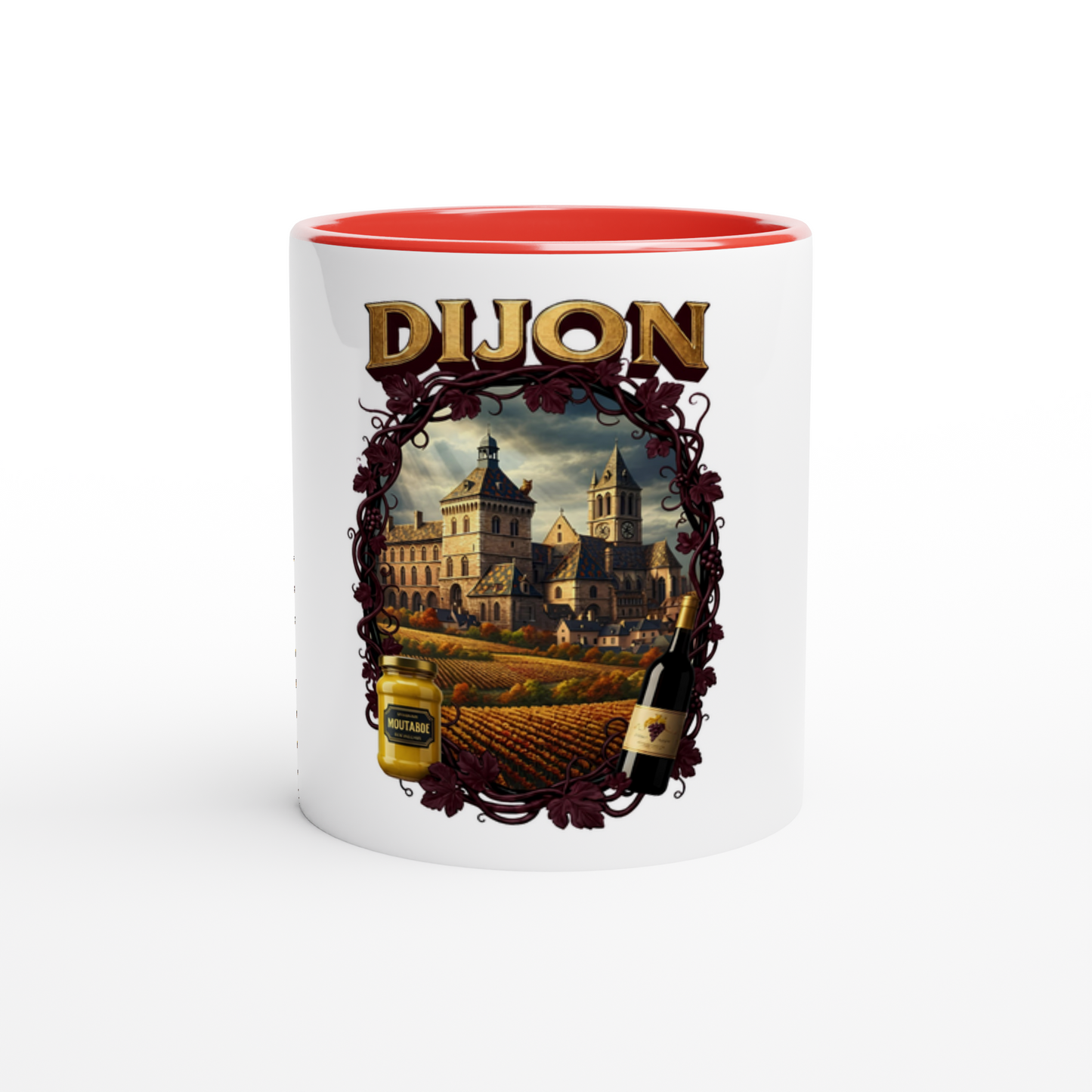 Mug en céramique Dijon ville de France   de 325 ml (11 oz)