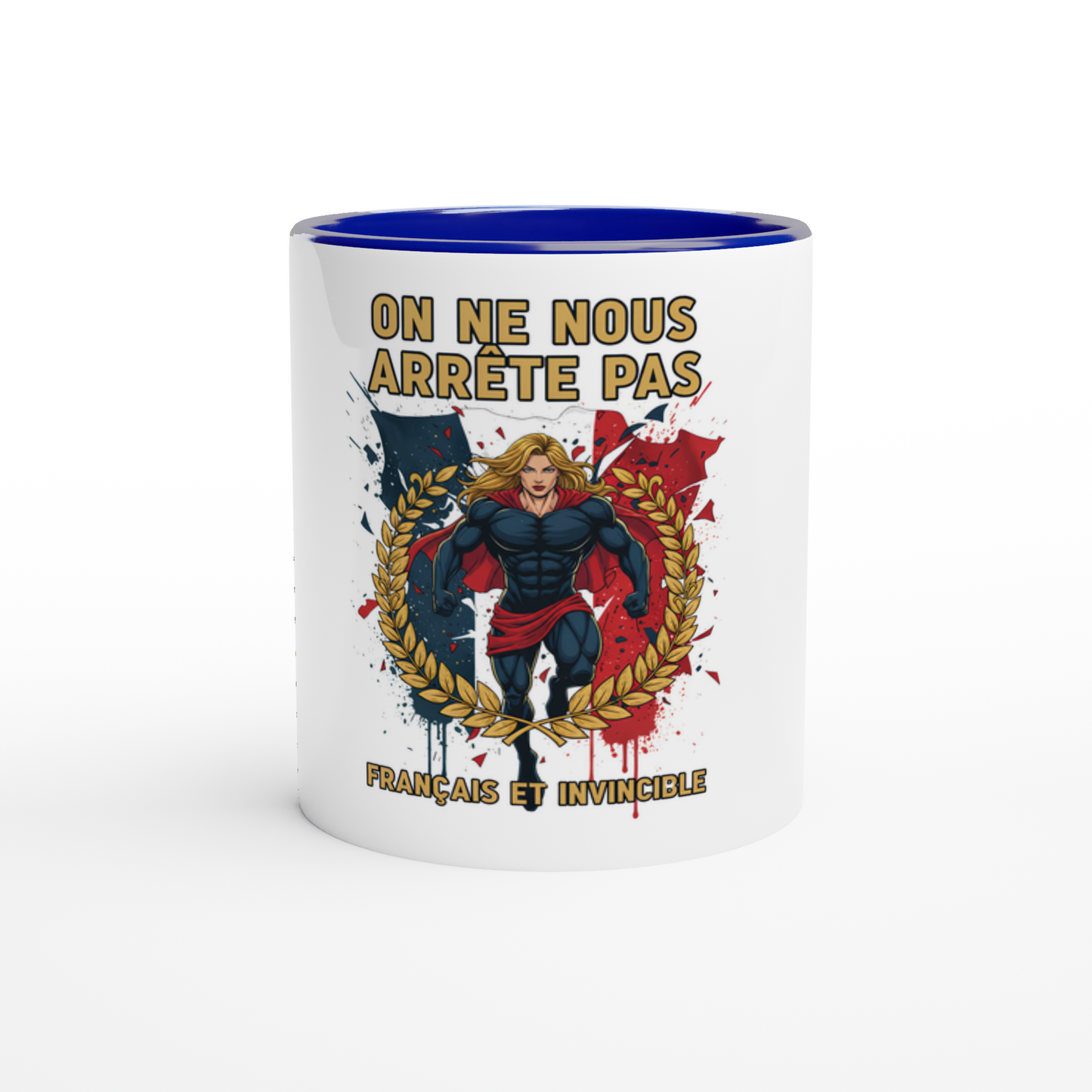 Mug en céramique on nous arrête pas  de 325 ml (11 oz)