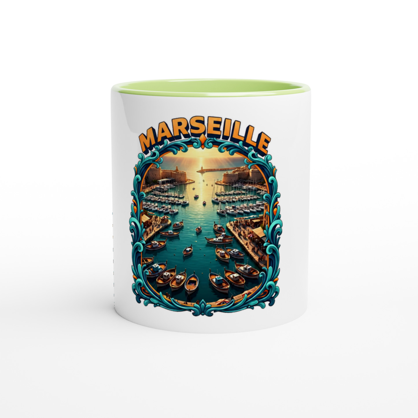 Mug en céramique des villes de France   Marseille  de 325 ml (11 oz)