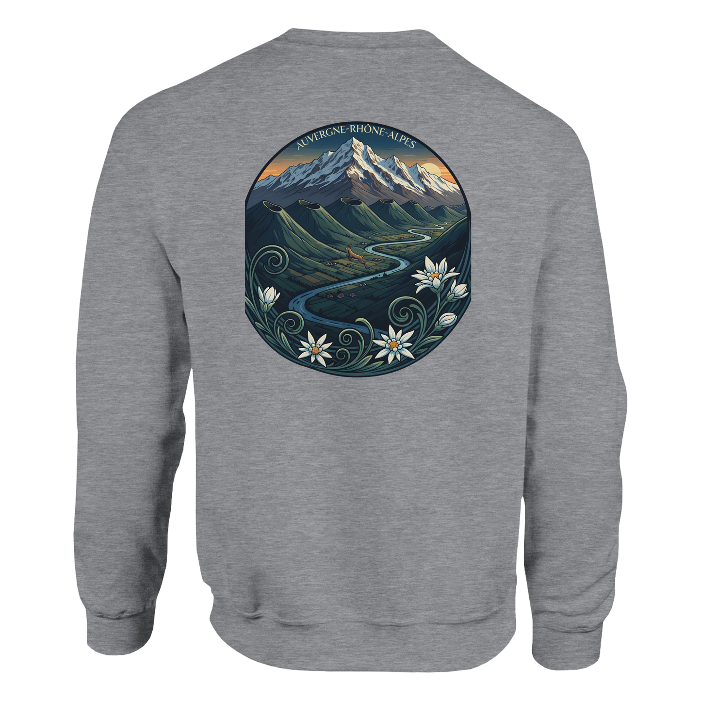 Sweat-shirt Unisexe Auvergne-Rhône-Alpes – Confort Classique