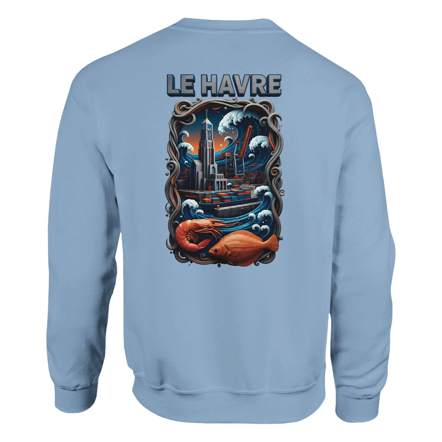 Sweat-shirt Unisexe Le Havre – Pull Classique Confortable