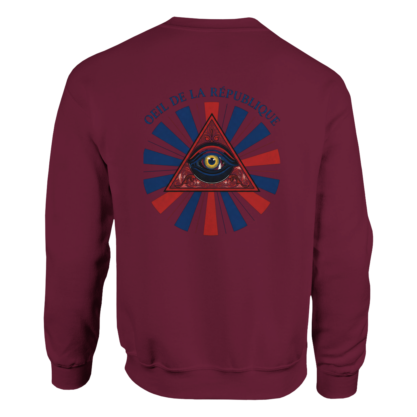 Sweat-shirt Homme Œil de la République - Confort Premium et Design Graphique