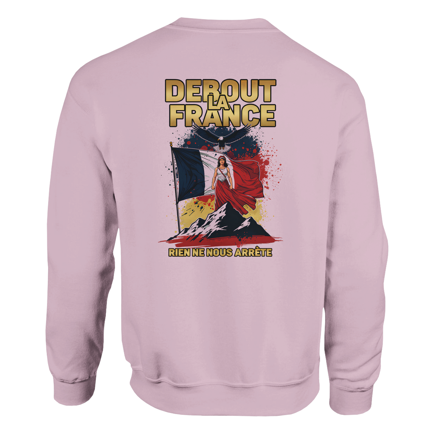 Sweat-shirt Femme Debout la France – Sweat à Capuche Confortable et Résistant