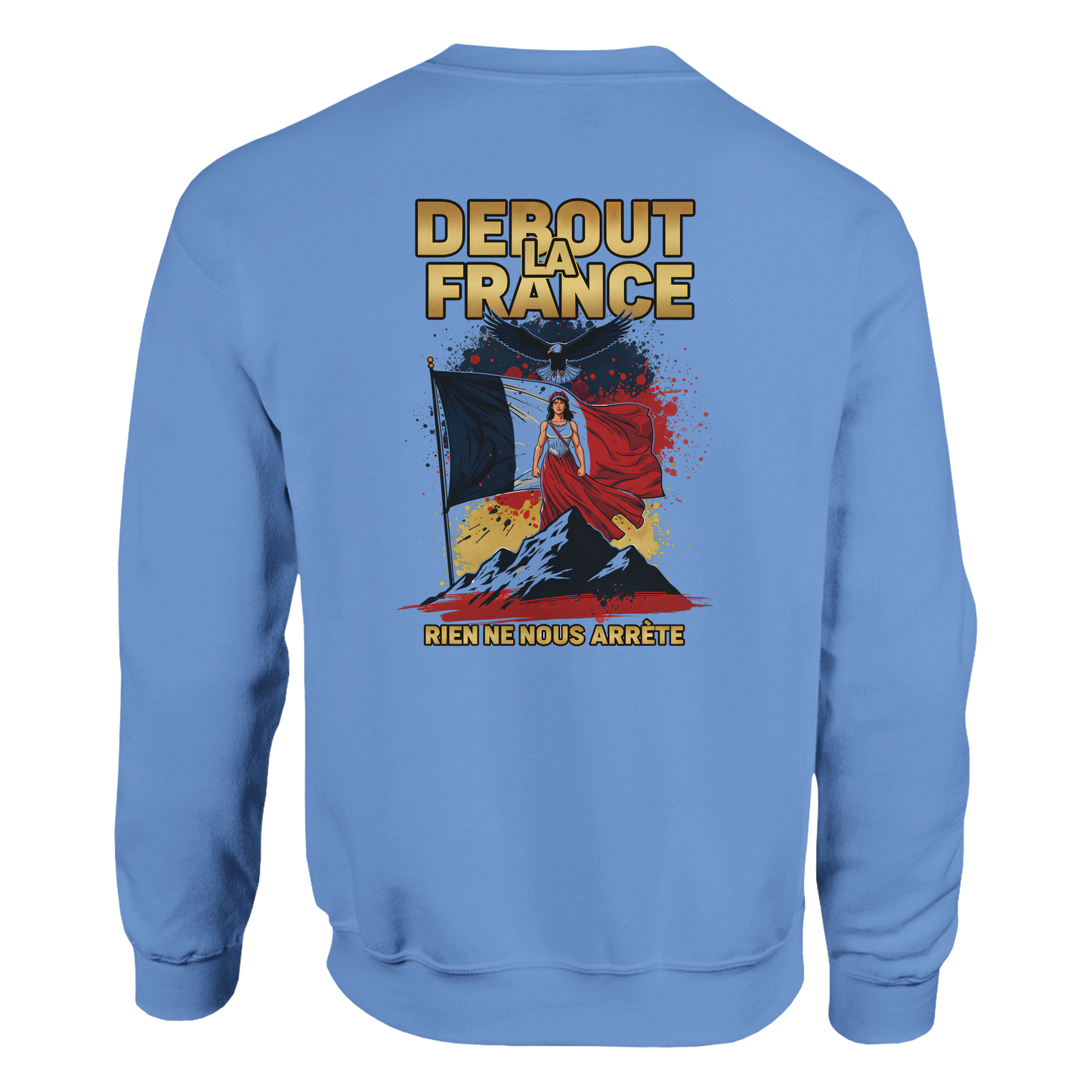 Sweat-shirt Femme Debout la France – Sweat à Capuche Confortable et Résistant
