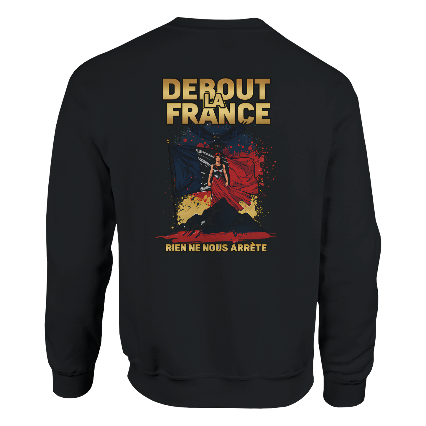 Sweat-shirt Femme Debout la France – Sweat à Capuche Confortable et Résistant