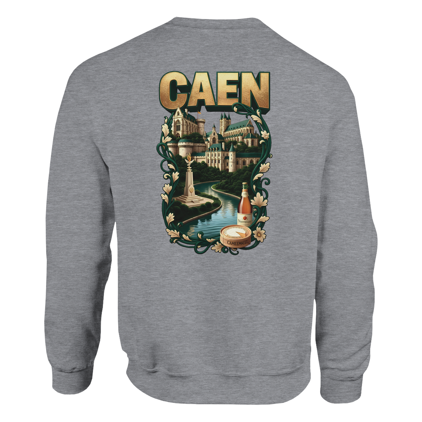 Sweat-shirt Unisexe Caen - Ville de France - Confort Classique