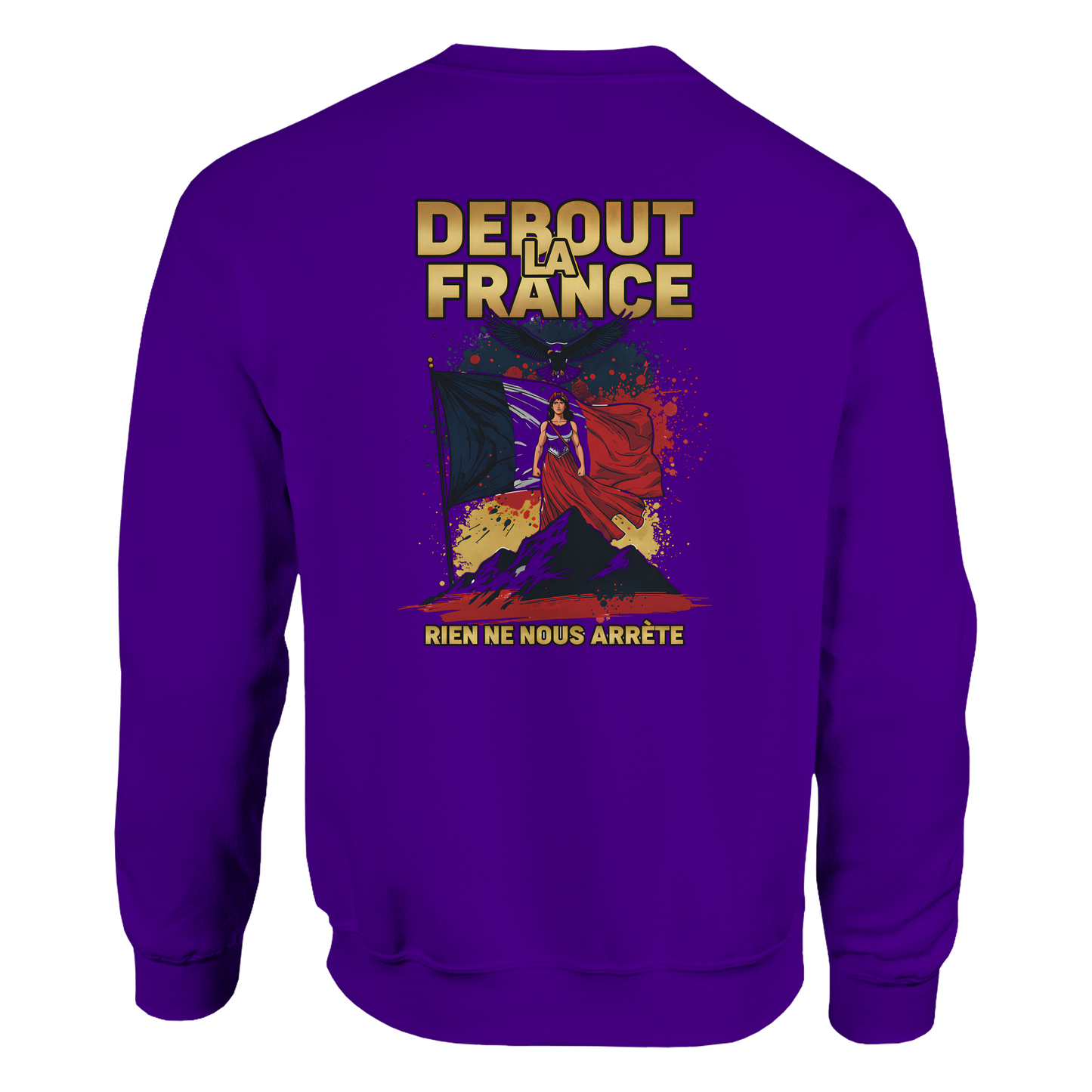 Sweat-shirt Femme Debout la France – Sweat à Capuche Confortable et Résistant