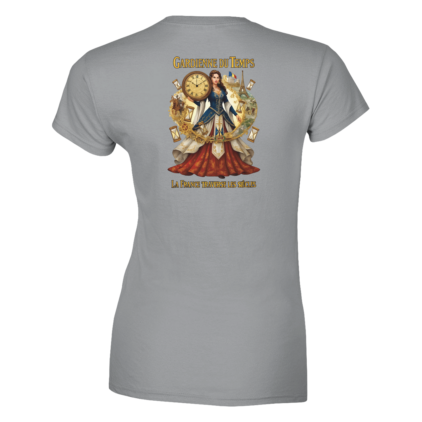 T-shirt Femme Gardienne du Temps - Coton Bio Style Unique