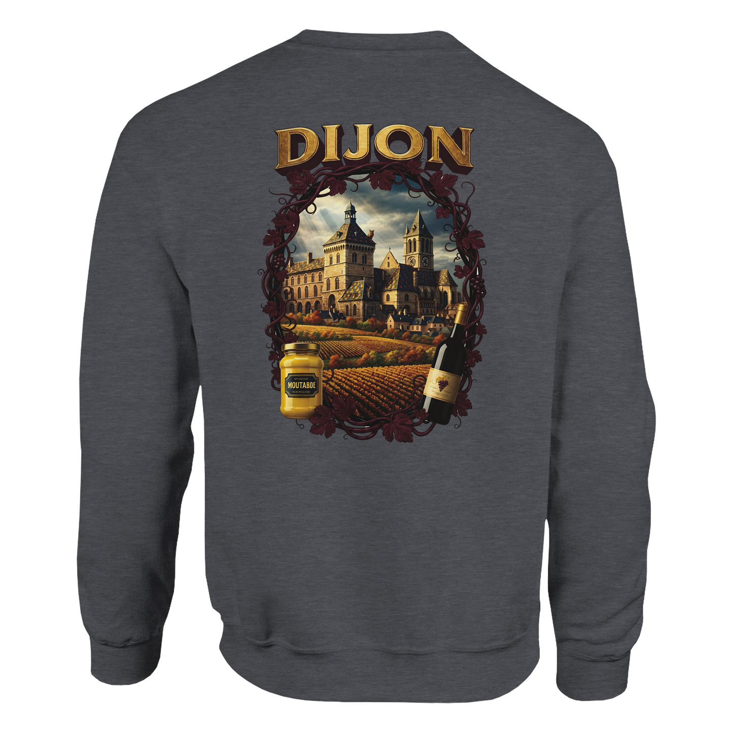 Sweat-shirt Unisexe Dijon – Ville de France – Coupe Classique Confortable
