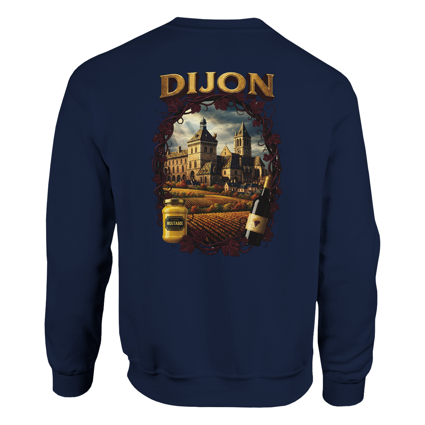 Sweat-shirt Unisexe Dijon – Ville de France – Coupe Classique Confortable