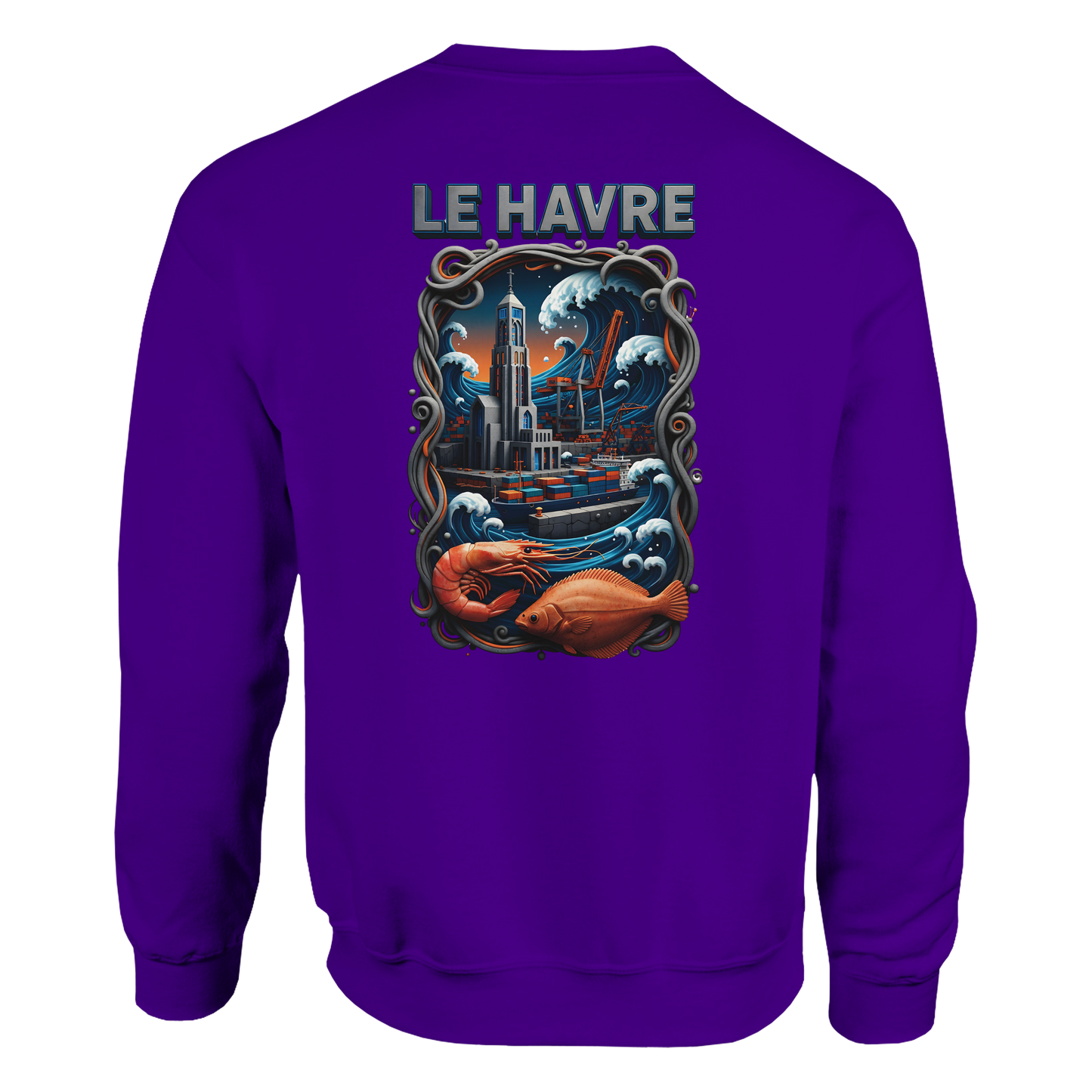 Sweat-shirt Unisexe Le Havre – Pull Classique Confortable