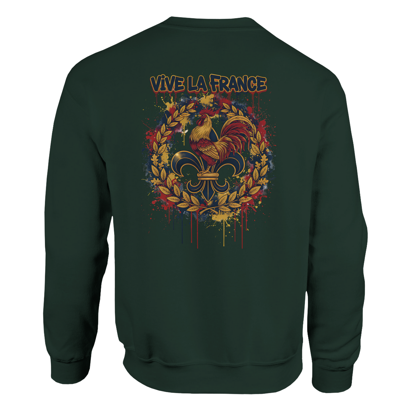 Sweat-shirt Homme Vive la France – Confort et Style Patriotique