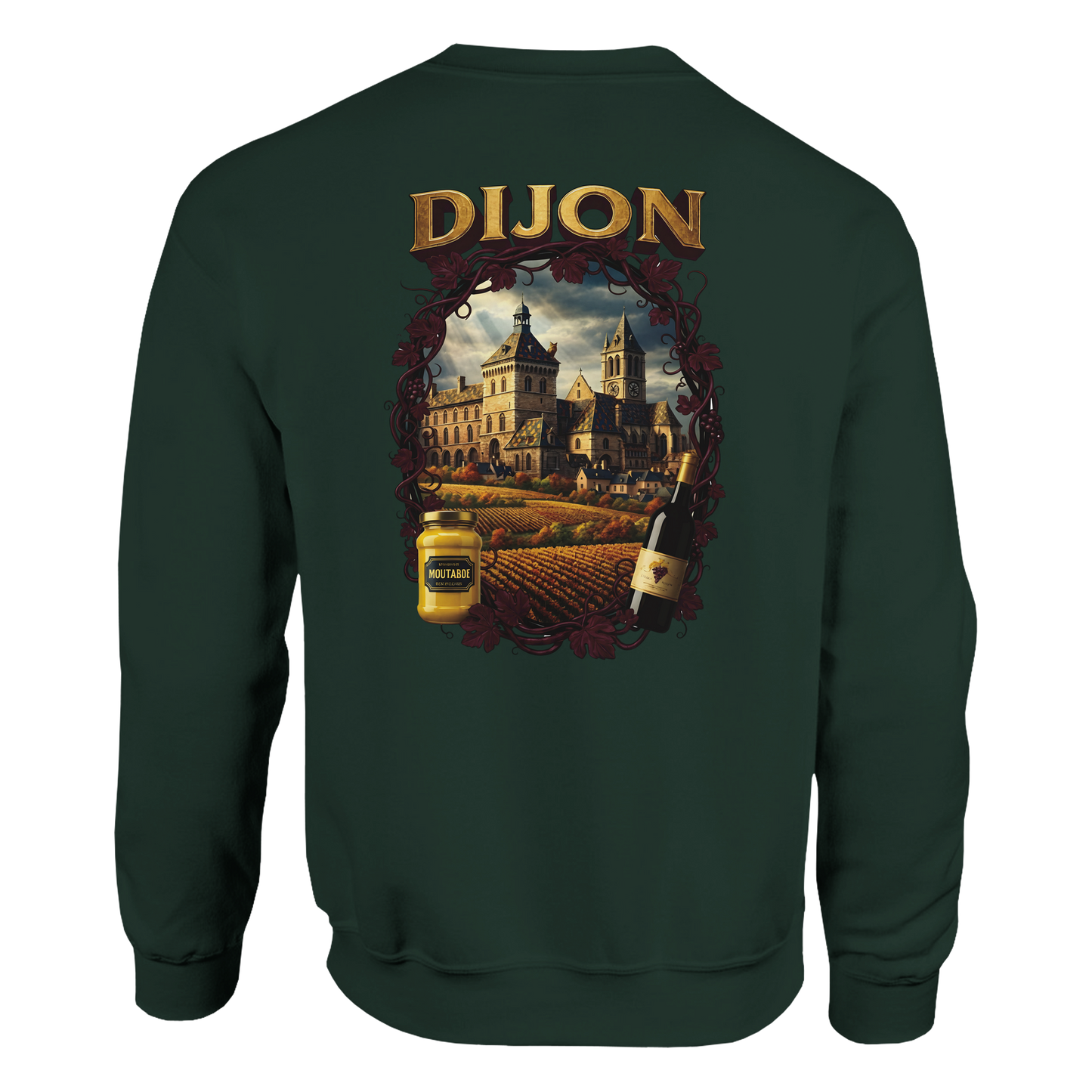 Sweat-shirt Unisexe Dijon – Ville de France – Coupe Classique Confortable