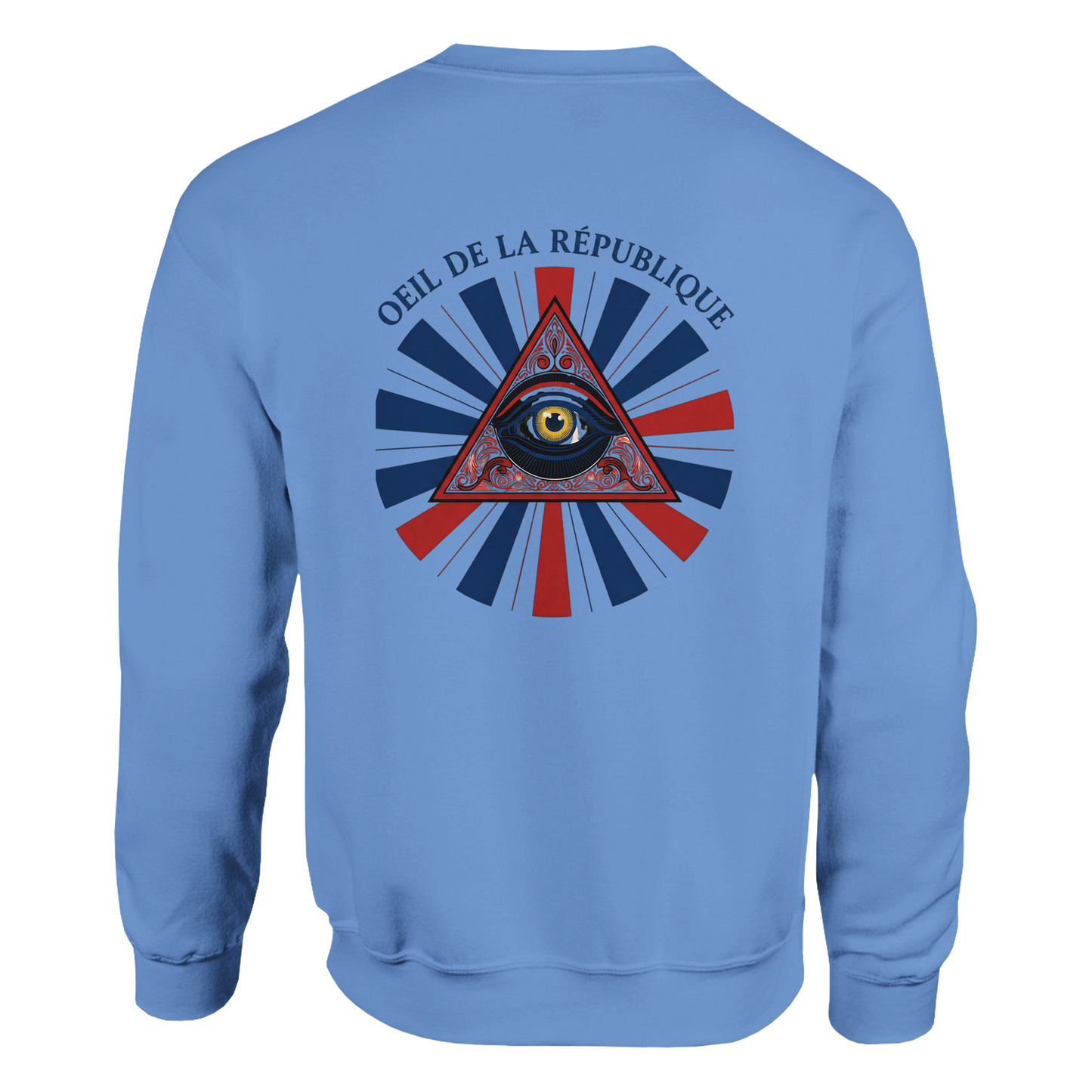 Sweat-shirt Homme Œil de la République - Confort Premium et Design Graphique