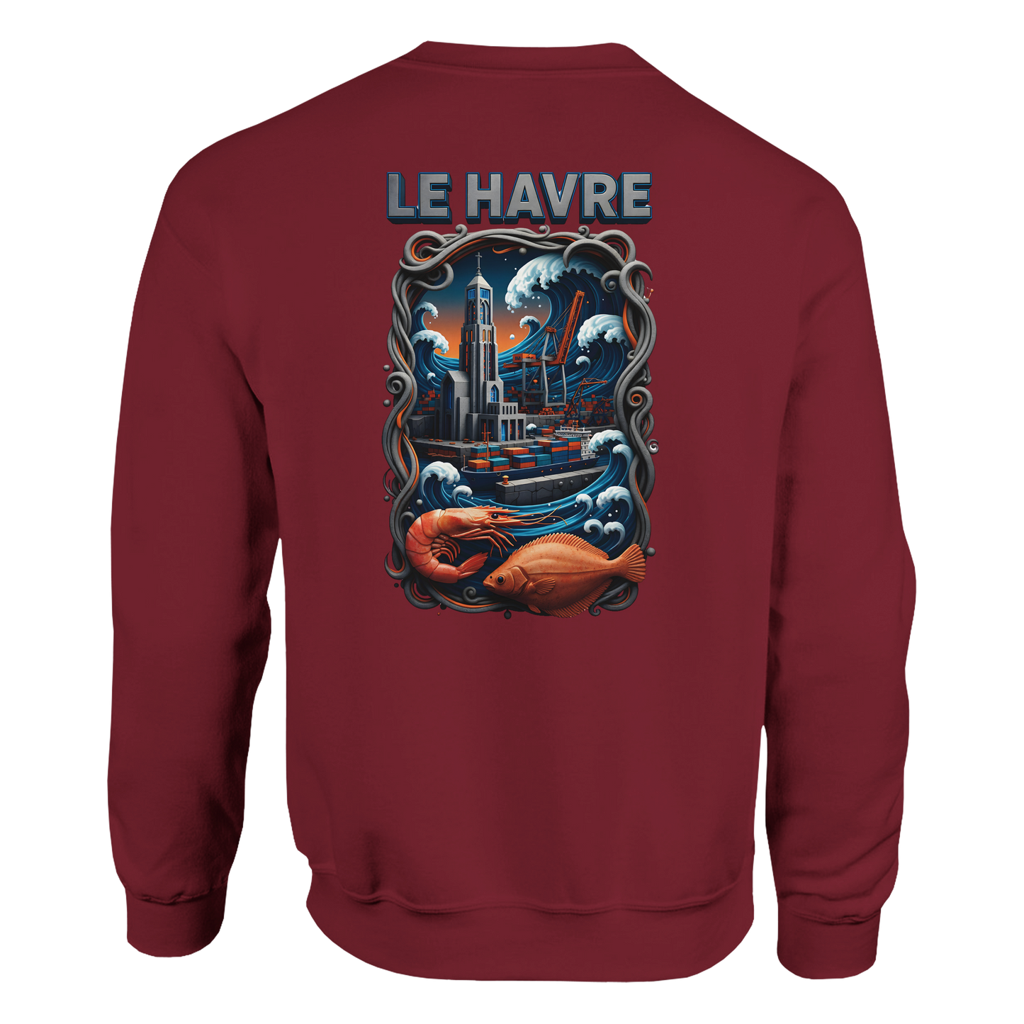 Sweat-shirt Unisexe Le Havre – Pull Classique Confortable