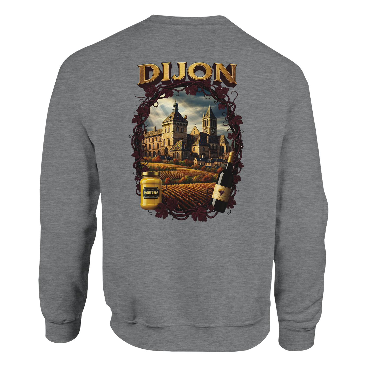 Sweat-shirt Unisexe Dijon – Ville de France – Coupe Classique Confortable