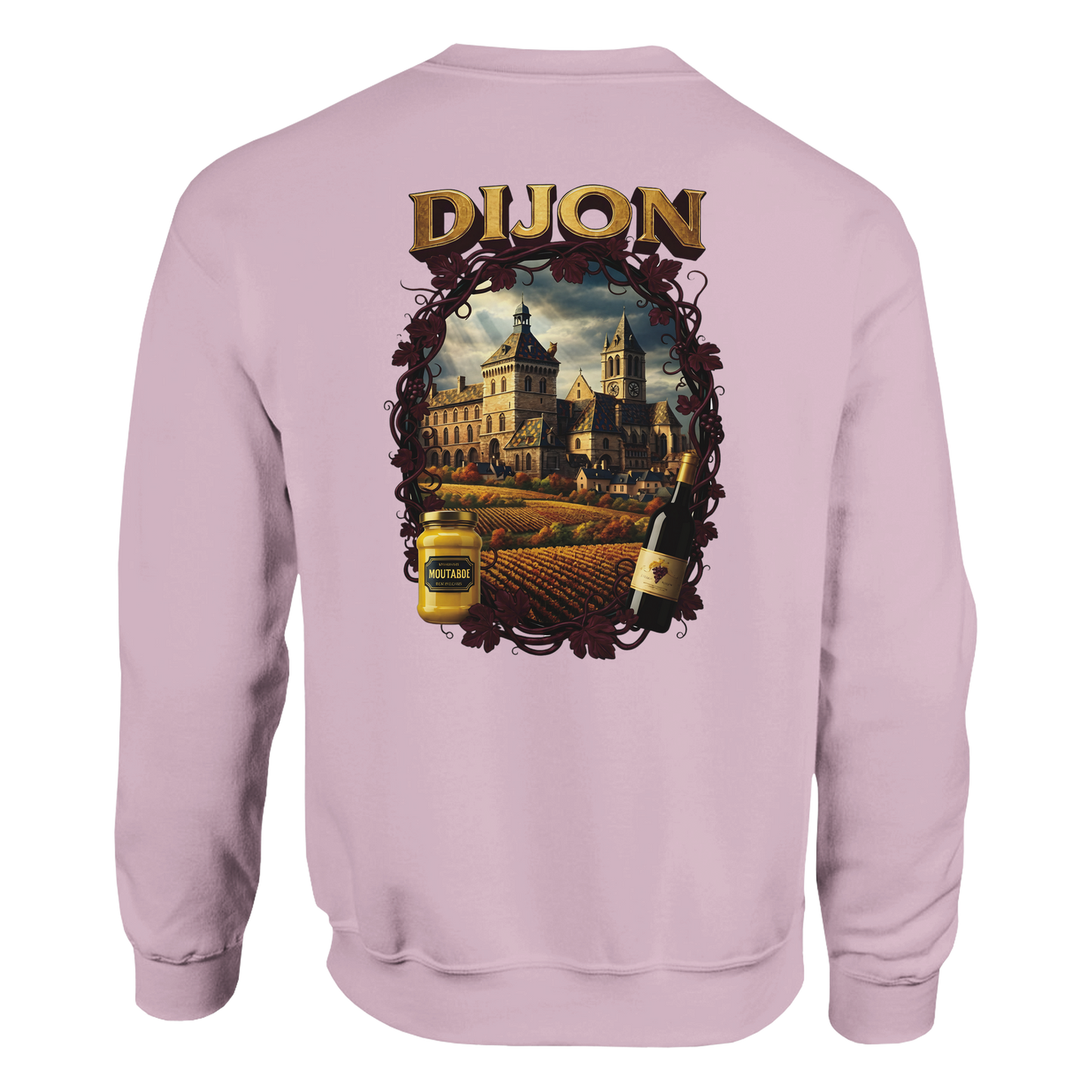 Sweat-shirt Unisexe Dijon – Ville de France – Coupe Classique Confortable