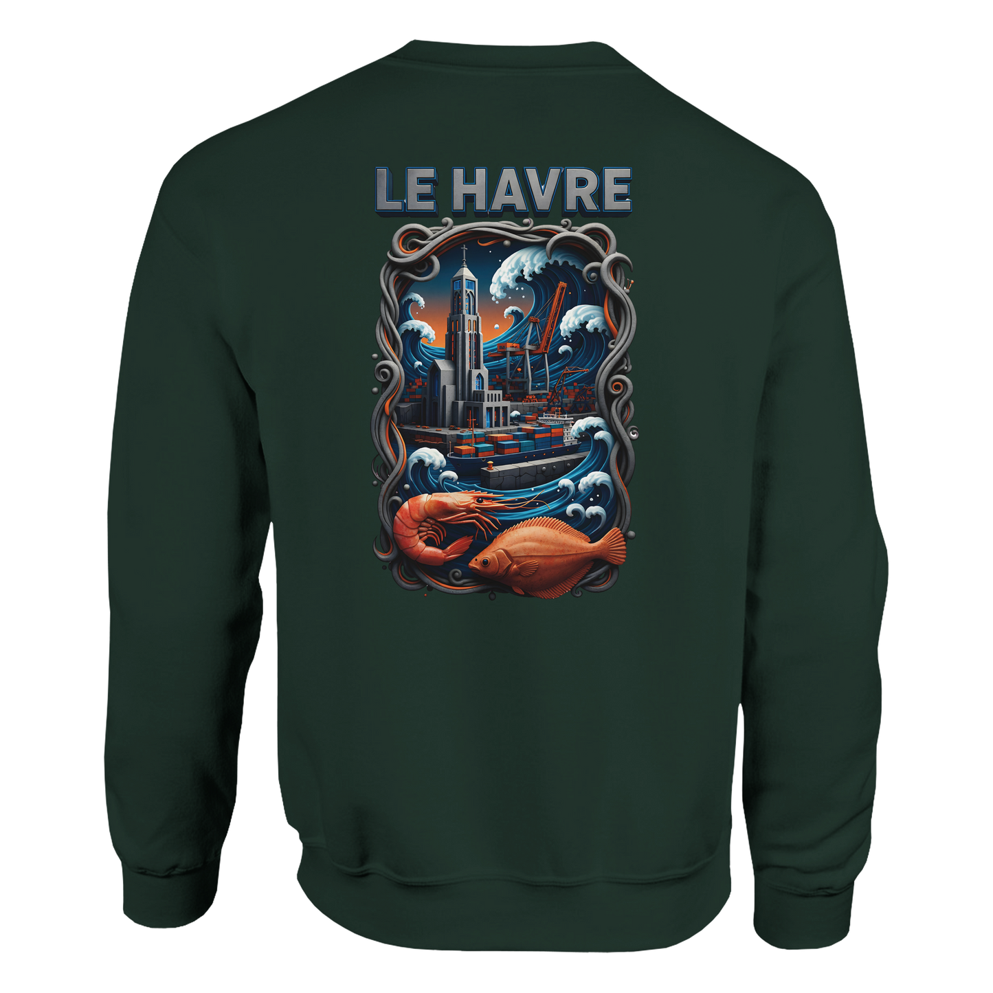 Sweat-shirt Unisexe Le Havre – Pull Classique Confortable