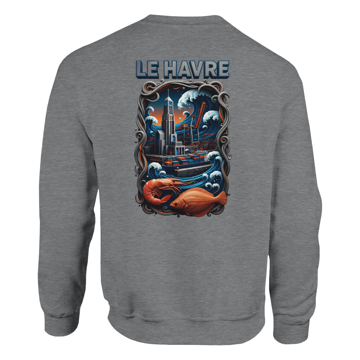 Sweat-shirt Unisexe Le Havre – Pull Classique Confortable