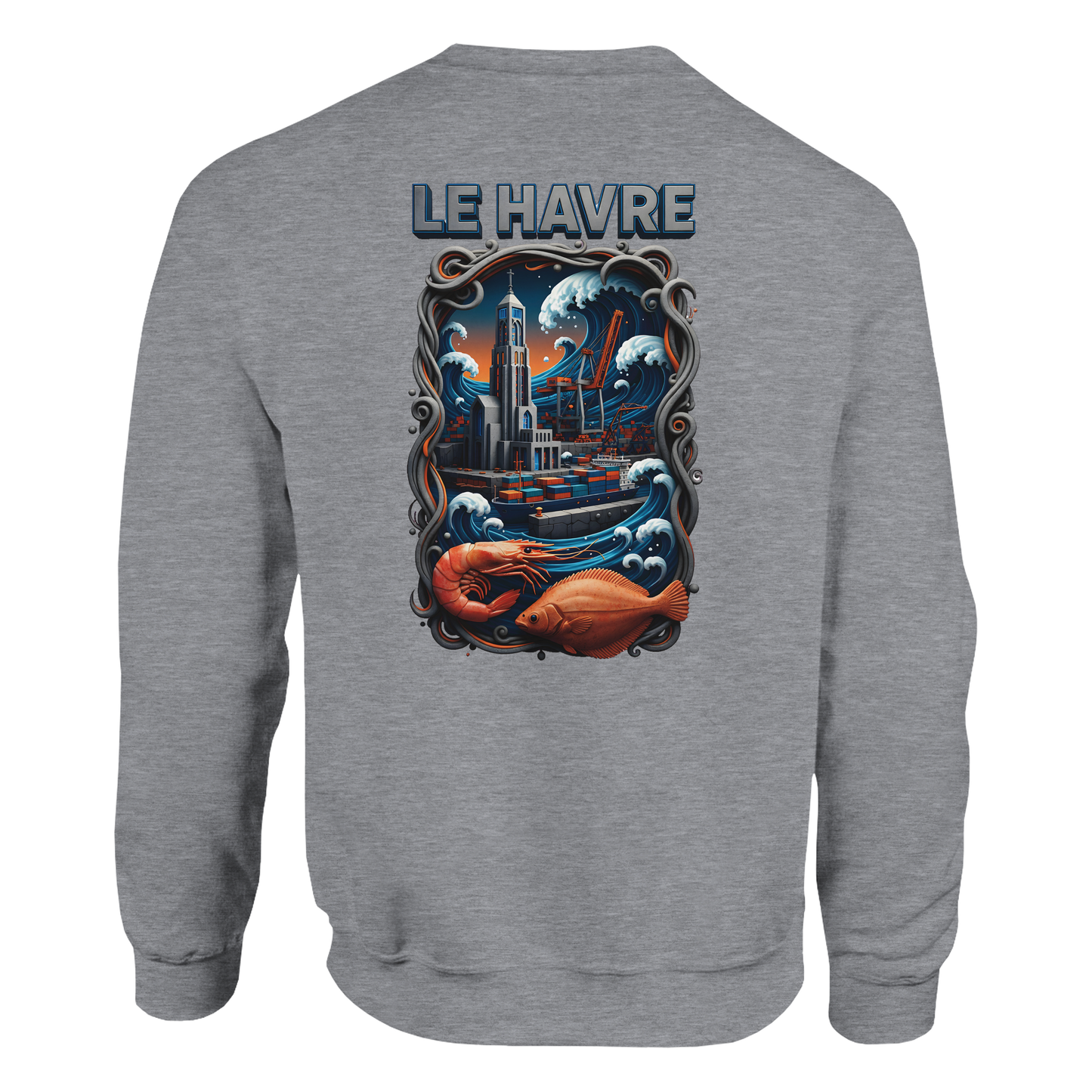Sweat-shirt Unisexe Le Havre – Pull Classique Confortable