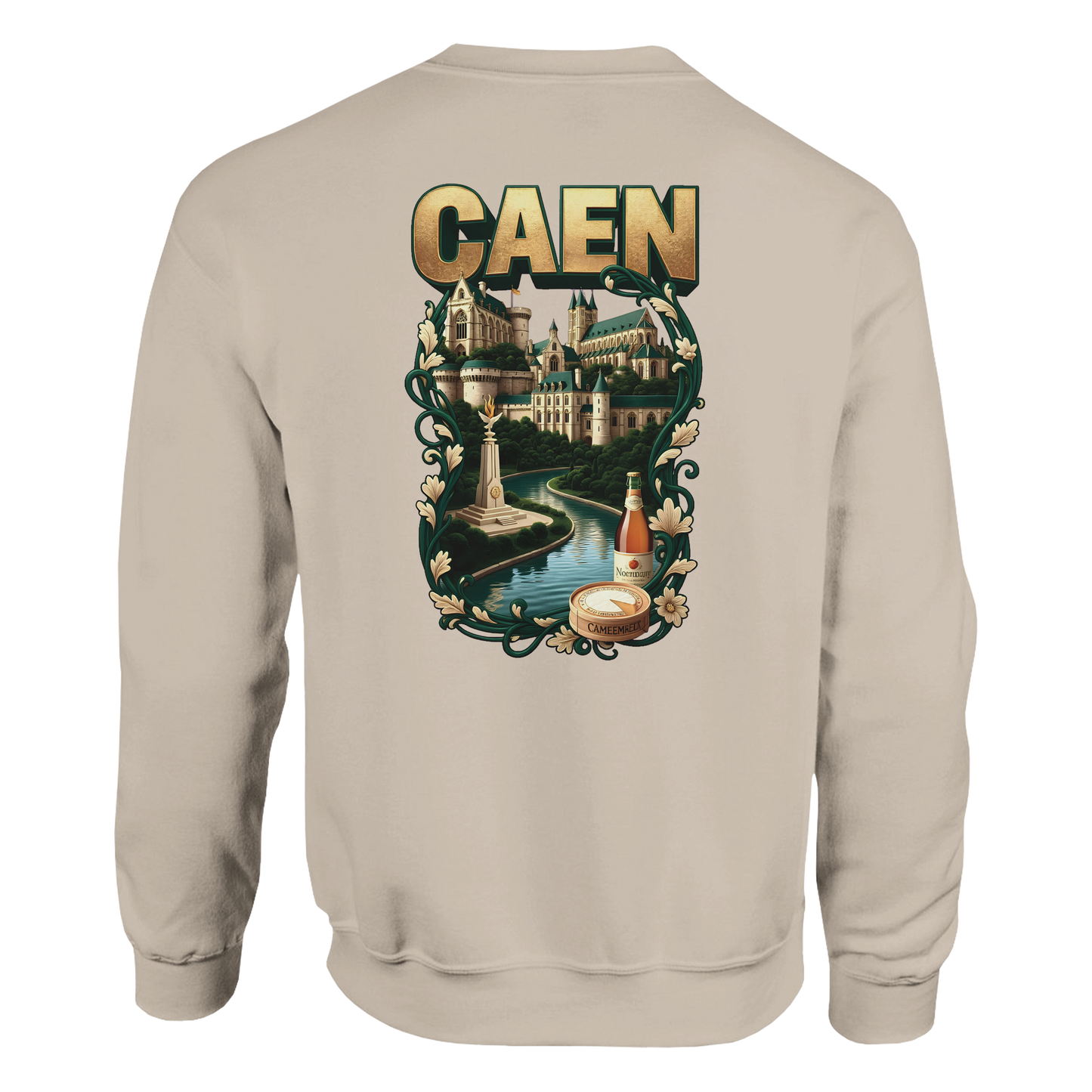 Sweat-shirt Unisexe Caen - Ville de France - Confort Classique