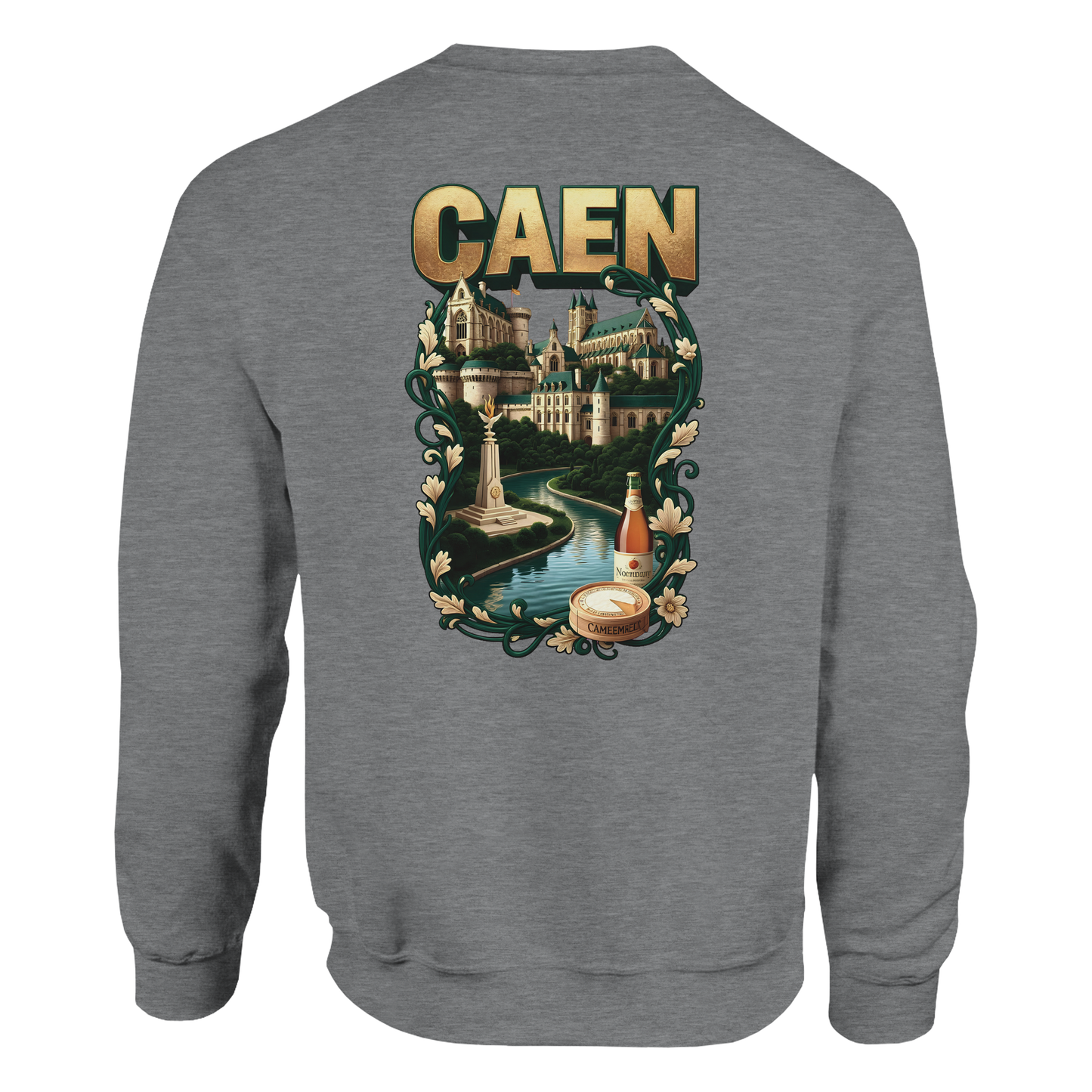 Sweat-shirt Unisexe Caen - Ville de France - Confort Classique