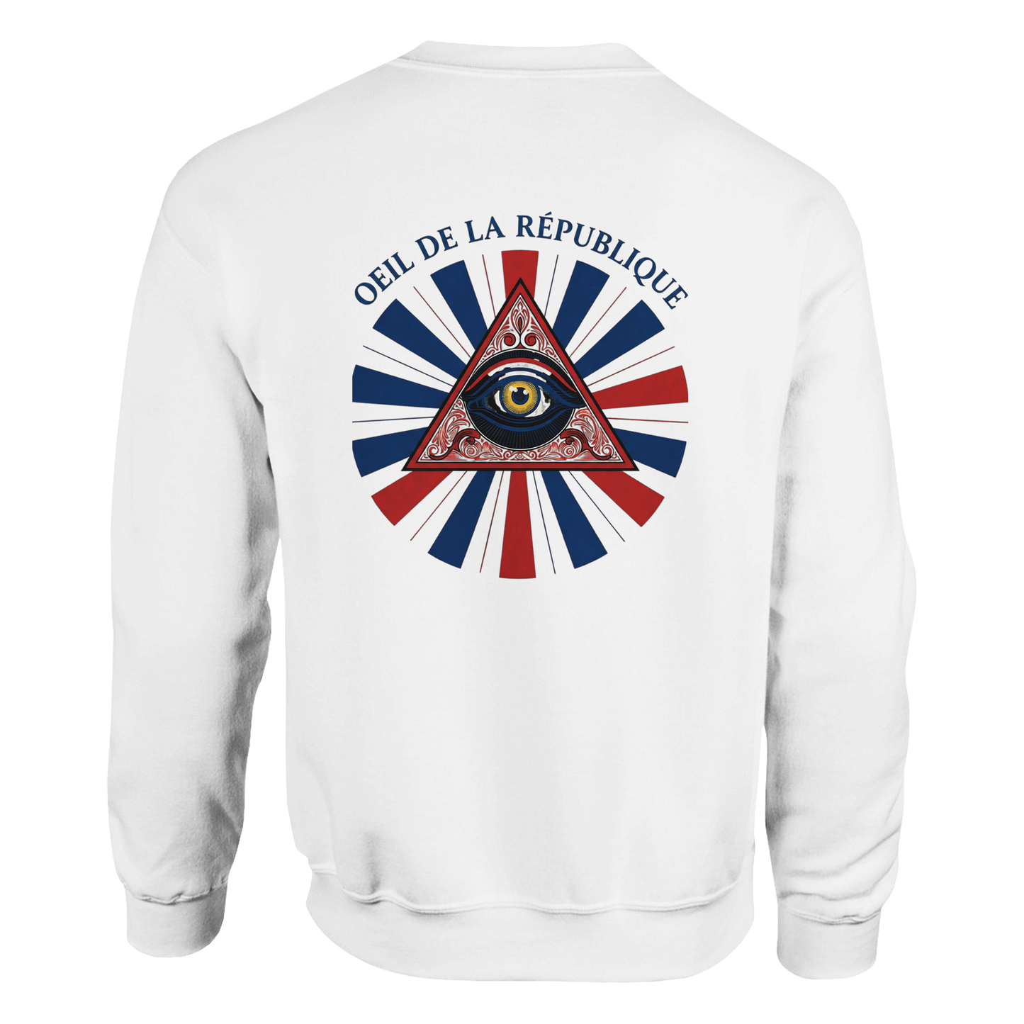 Sweat-shirt Homme Œil de la République - Confort Premium et Design Graphique